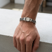 Classic 925 Silver Ethnic Bracelet for Men 8 Inch